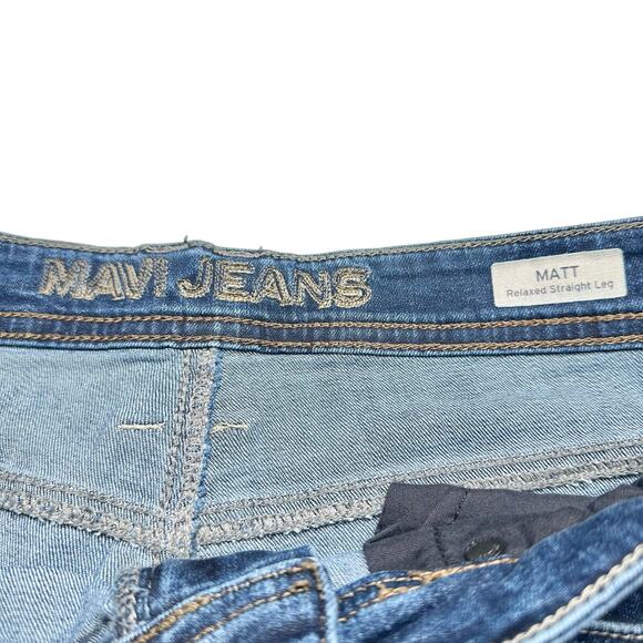 Mavi | Men | Matt Relaxed Mid Rise Straight Leg Jeans | Size 32x32 - Picture 6 of 14